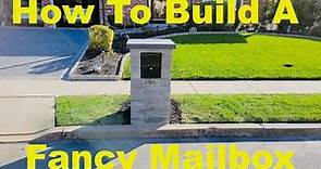 How to build Stone Pillar Mailbox