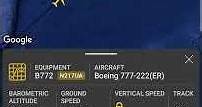 美國聯合航空 UA878 航班飛行狀況圖。 #聯合航空 #unitedairlines #b777 #flightradar24