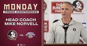 MIKE NORVELL | FSU Football NORTH ALABAMA Press Conference