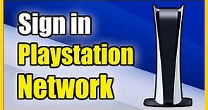 How to Sign Into Playstation Network on PS5 & Reset Password (Fast Tutorial)