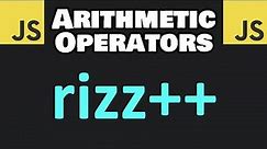 JavaScript ARITHMETIC OPERATORS in 8 minutes! ➕