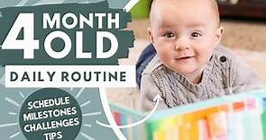 DAILY ROUTINE of a 4 MONTH OLD Baby: Schedule, Milestones, Tips and Tricks | The Carnahan Fam