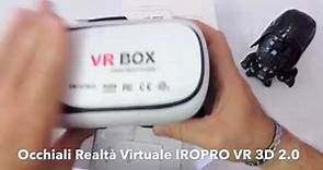 RECENSIONE Occhiali Realtà Virtuale 3D VR BOX IROPRO 2.0