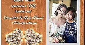 Gifts for Mother of the Bride,Mother of the Bride Gifts from Daughter-Mother of the Bride Picture Frames-Mom Christmas Thank You Gifts -the Bride Wedding Gift for Mom-Photo Frames with Led Light
