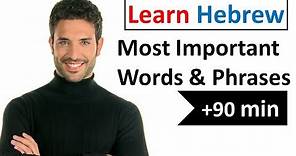 Learn Hebrew - 600 Most Important Words and Phrases!