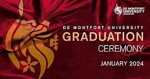 DMU January Graduations 2024: Wednesday 24 January 5pm