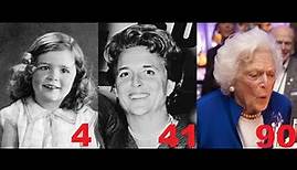 Barbara Bush from 1 to 92 years old