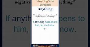Something, anything, nothing, everything - Exercise 1 | English Grammar Online