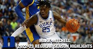 Mark Mitchell 2022-23 Regular Season Highlights | Duke Forward