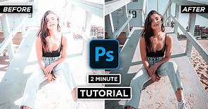 How to Fix Overexposed Photos in Photoshop CC #2MinuteTutorial