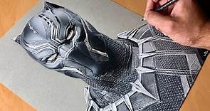 Drawing Black Panther - Marvel - Time-lapse | Artology