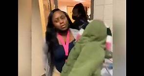 Girl fights in school because she’s mad …………