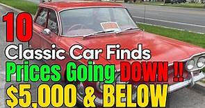 Ready to Drive or Restore? Top 10 Classic Car Deals Under $5,000 | Craigslist Cars For Sale