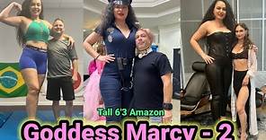 Goddess Marcy (Part-2) - the tall beautiful model | tall amazon woman | tall woman short man