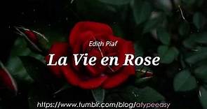 La Vie en Rose - Edith Piaf (Versión Español) Lyrics