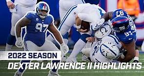 Dexter Lawrence TOP HIGHLIGHTS From 2022 Season | New York Giants