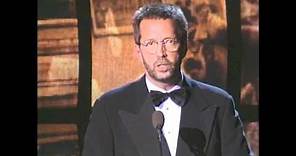 Eric Clapton Inducts The Band into the Rock and Roll Hall of Fame in 1994