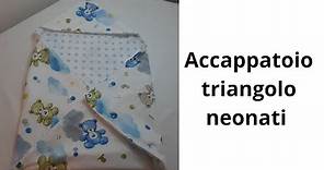 Accappatoio triangolo per neonati fai da te