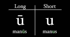 The Latin Alphabet - Vowel Pronunciation