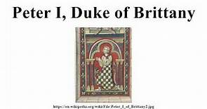 Peter I, Duke of Brittany