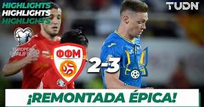HIGHLIGHTS | Macedonia 2-3 Ucrania | UEFA Qualifiers 2023 | TUDN
