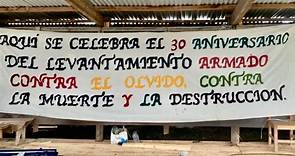 El EZLN invita a celebrar 30 años del levantamiento armado