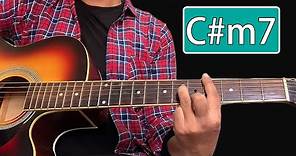 How to Play a C sharp Minor Seven (C#m7) Chord on Guitar | Guitar Lessons