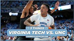 3 Things | Bacot's Double-Double Leads UNC Past Virginia Tech