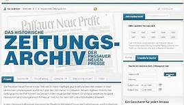 Das historische Zeitungsarchiv der Passauer Neuen Presse (PNP)