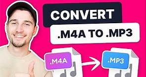 How to Convert M4A to MP3 | FREE Online Audio Converter
