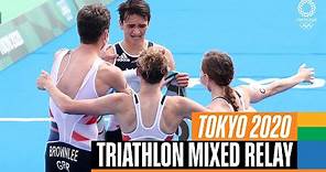 Triathlon MIXED relay 🏊🚴🏃| Tokyo Replays