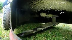 Look inside a working lawn mower - how does a lawn mower cut grass?
