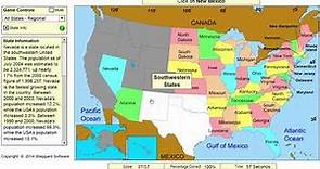 USA States Game Level 1 - Learn the 50 States! Geography Game - Perfect Score.