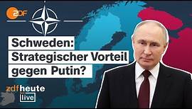 So wichtig ist Schweden gegen die russische Bedrohung | ZDFheute live mit Ex-NATO-Strategin
