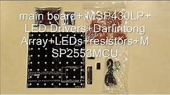 A 3D LED CUBE 8x8x8  eletronic kit arduino/msp430