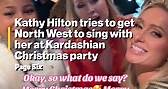 Kathy Hilton tries to get North West to sing with her at Kardashian Christmas party