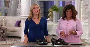 Clarks Leather Adjustable Mary Janes- Emslie Lulin on QVC
