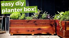 Easy, Inexpensive DIY planter build // Gardening & Woodworking