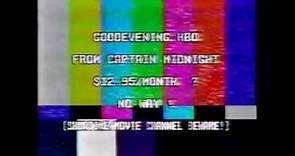 1986 Captain Midnight HBO Incident (Full Video)