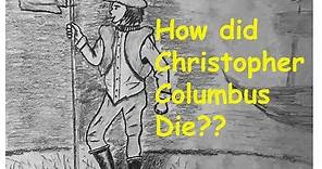 The Death of Christopher Columbus