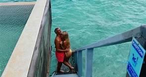La romántica foto de Hernán Crespo con su novia en Maldivas y el exótico lugar que eligió para cenar