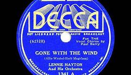 1937 Lennie Hayton - Gone With The Wind (Paul Barry, vocal)