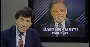 MLB Commissioner Bartlett Giamatti Passes Away (9-2-1989)
