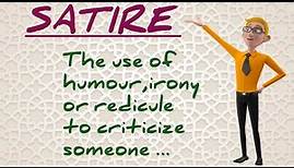 What is Satire definition and its Types in English Literature?