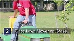 Lawn Mowers : Mowing Grass With a Lawn Mower