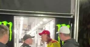 Ty Gibbs and Joey Logano exchanged words after the #BuschLightClash. #NASCAR #joeylogano #tygibbs