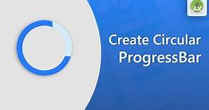 Create custom Circular ProgressBar in android studo || Android studio tutorial