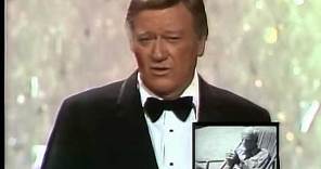 John Wayne and Howard Hawks: 1975 Oscars