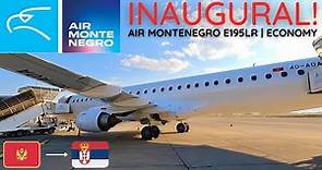 Flying The World's NEWEST Airline | Air Montenegro INAUGURAL From Podgorica to Belgrade!