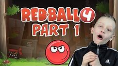 RED BALL 4, levels 1-6 - learning the basics, jumping and solving simple maps | KID GAMING